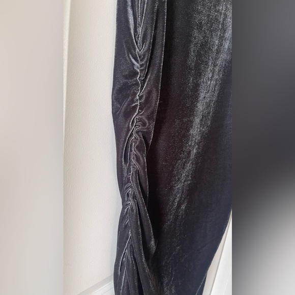 NWOT Women’s A New Day Charcoal Gray Velour Dress, Small - Picture 5 of 6